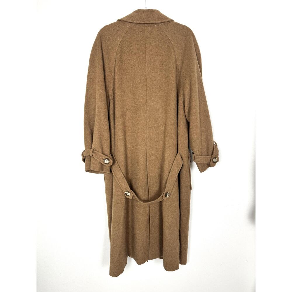 Pendleton Coat Womens L/XL Camel Brown Swing A-Line Brushed Wool Fuzzy Vintage - Picture 4 of 16